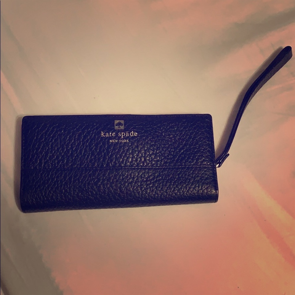 Kate Spade black wristlet/wallet
